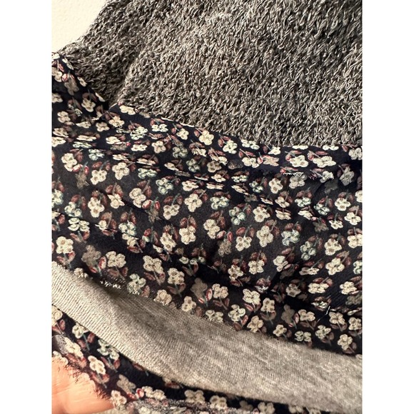 Easel Anthropologie Gray 3/4 sleeve top-Small - Picture 5 of 5